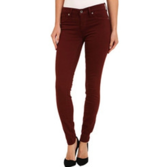 NEW Lucky Brand Sofia Skinny Ankle Velvet Cherry Jeans Winter Denim Bohemian - Picture 6 of 16